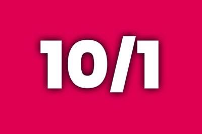 10-to-1 odds