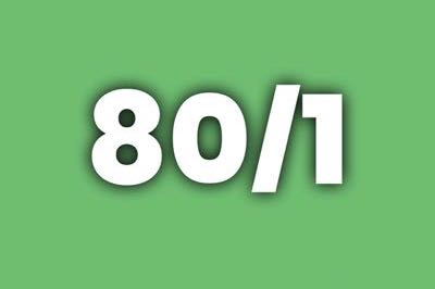80-to-1 odds