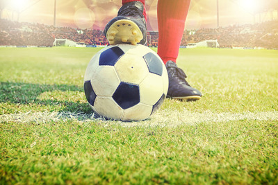 Footballer in Centre Circle