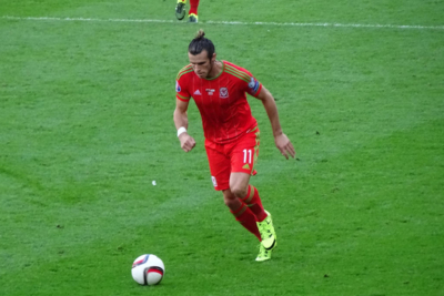 Gareth Bale Playing Football for Wales
