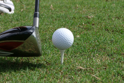 Golf Ball, Tee and Driver