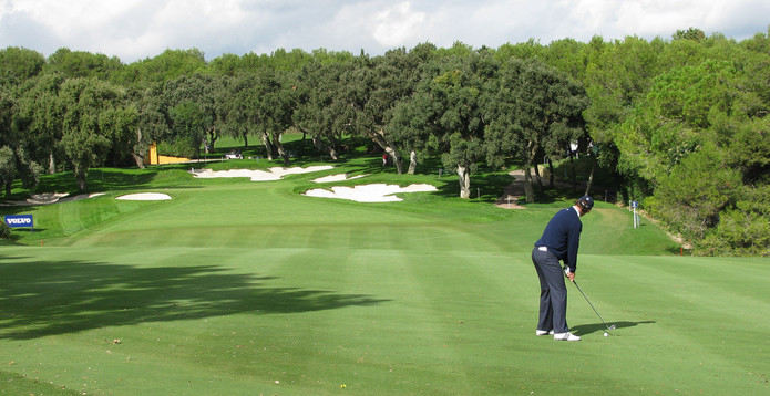 Golfer at Valderrama Golf Course