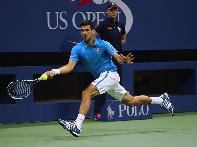 Djokovic action shot
