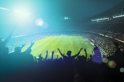 Football fans stadium