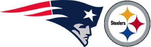 Patriots & Steelers logos